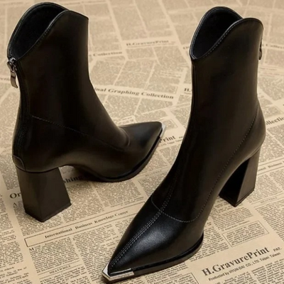 Vonterio Leder Stiefel